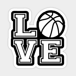 LOVE Basketball - In Big Letters Magnet