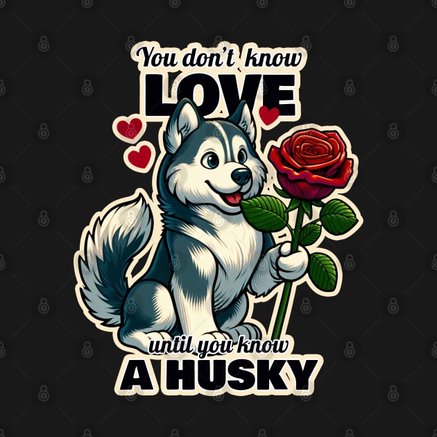 Husky Valentine's day by k9-tee