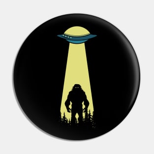 bigfoot ufo Abduction Sasquatch Pin