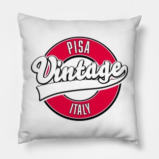 Pisa italy vintage logo Pillow