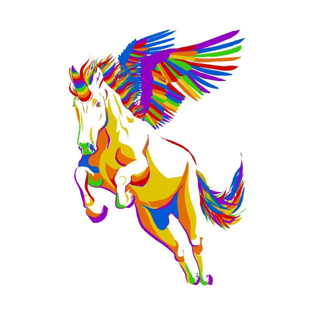 Rainbow Unicorn | LGBTQ Pride Design by GeorgiaGoddard