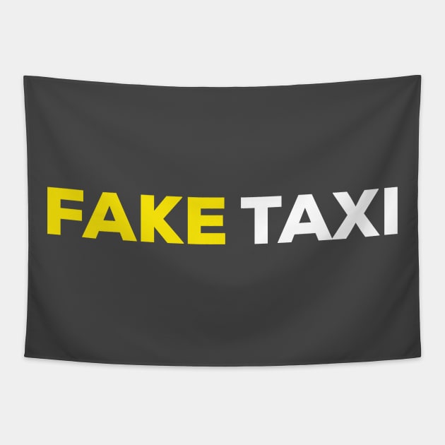 fake taxi tshirt Tapestry by DavidAdel