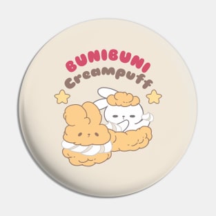 Cute Bunnies in Bunibuni Creampuff Pin