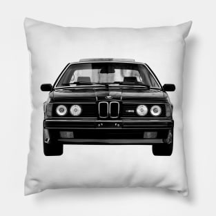 BMW M6 (1987–1989)  Cars Form Black Design Pillow