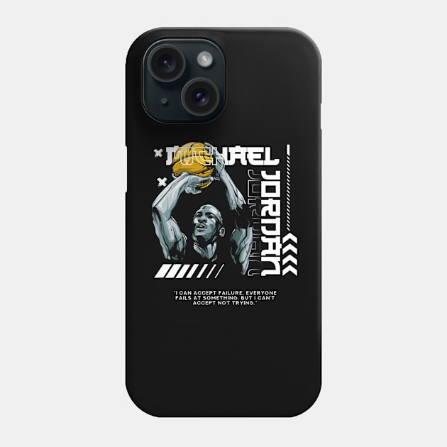 basketball player michael jordan Phone Case by mrizz.design