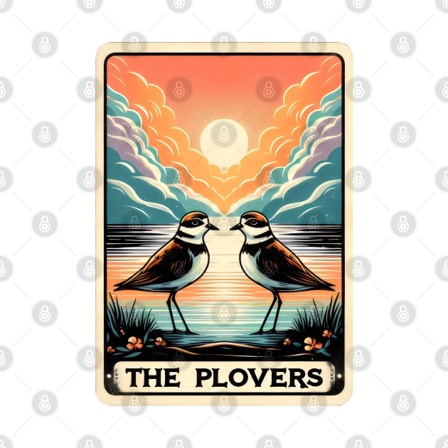 The Piping Plovers Bird Watcher Lovers Funny Tarot Card Pun by Nature Exposure