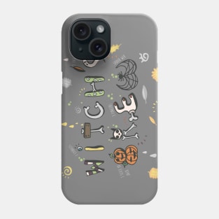 Witch's Brew Doodle Text Phone Case