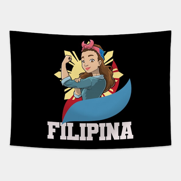 Filipina Philippines Tapestry by KAWAIITEE