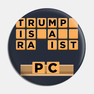 trump is a rapist scrabble board Pin