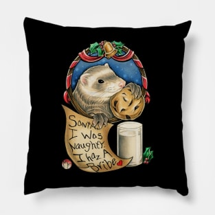 Santa's Stolen Cookies - Ferret Pillow