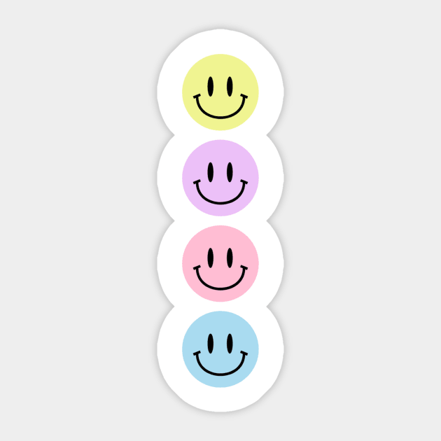 Smiley Happy Faces Pastel