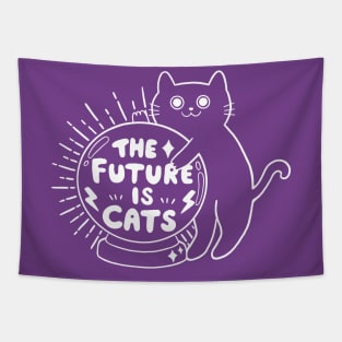 The Future is Cats! Crystal Ball Psychic Tapestry