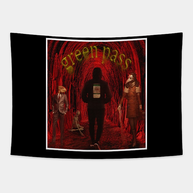 green pass Tapestry by ElArrogante