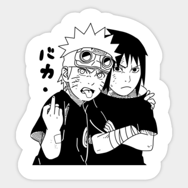 Bad Ass Naruto And Sasuke Sasuke Naruto Sticker Teepublic