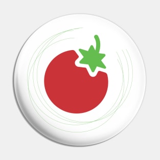 Tomato or Cherry illustration Pin