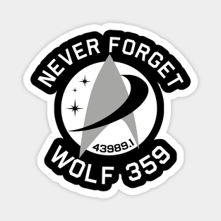 Never Forget Wolf 359 Magnet