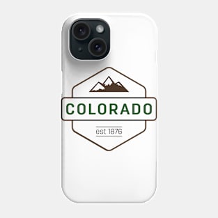 Colorado Mountain Badge T Shirt Phone Case