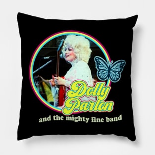 Retro dolly parton 80s Pillow