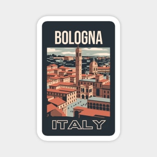 A Vintage Travel Art of Bologna - Italy Magnet