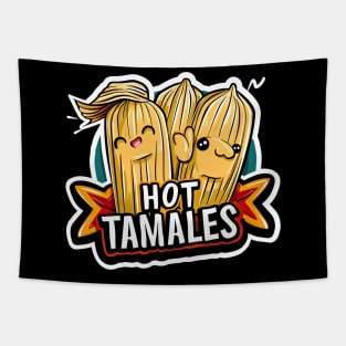 Cute mexican food hot tamales Tapestry