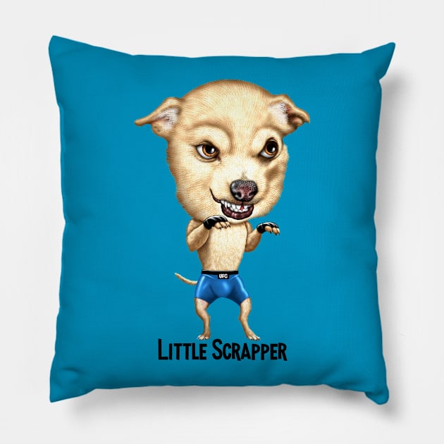 Little Scrapper Pillow by Motzart