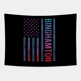 Blue Red Flag - Binghamton Tapestry