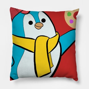 Palette the Penguin Pillow