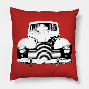 Jowett Javelin 1950s British classic car monoblock black and white Pillow