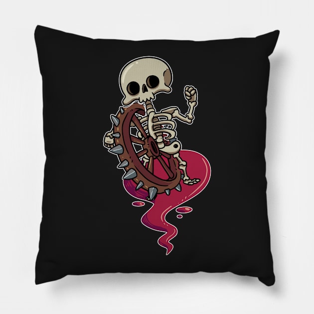 Bonewheel Pillow by Noiscin