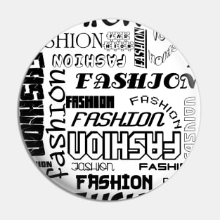 THE WORD FASHION in Many Typefaces Pin