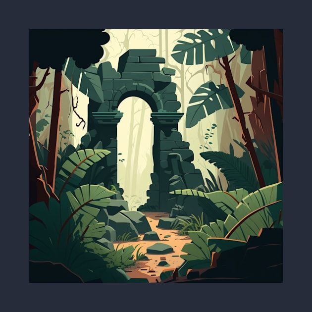 Ancient Ruins Hidden in a Jungle by Star Scrunch