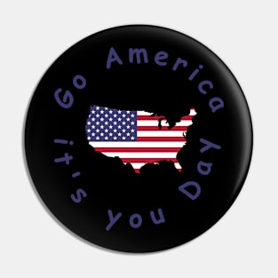 Happy Birthday America Pin