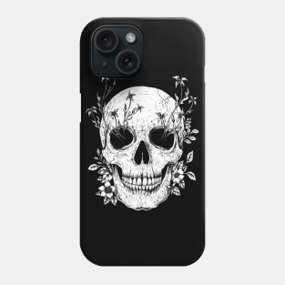 Flowers on Skull Phone Case