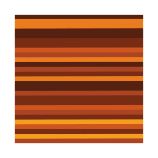 Brown and orange stripes T-Shirt