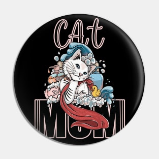 Cat Mom Pin