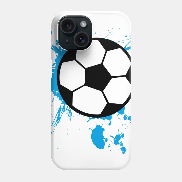 Soccer Splash Boy Blue Player Phone Case by Shirtbubble