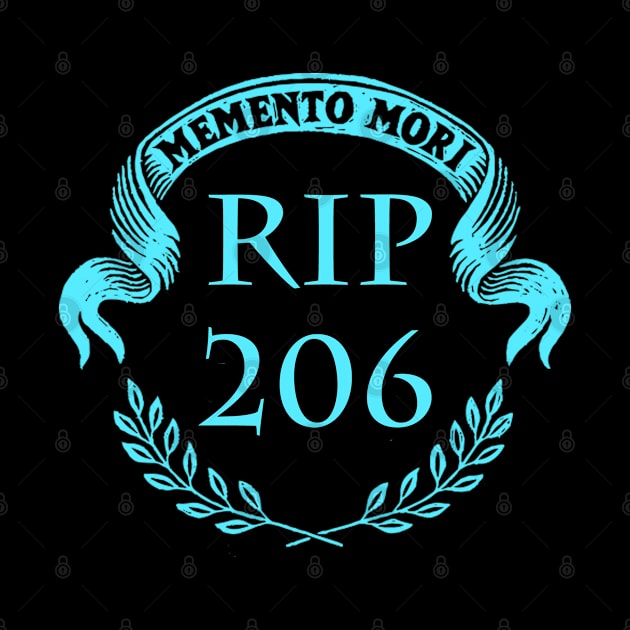 RIP 206 Blue by Bommush Designs