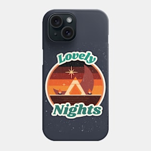 Lovely Nights / Campfire / Retro Design / Camping Lovers / Vintage Design Phone Case