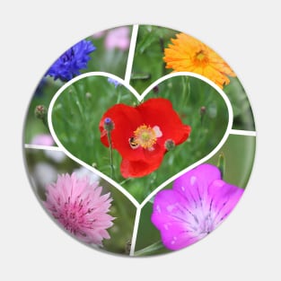 My Heart is Filled with Flowers Photo Collage Pin