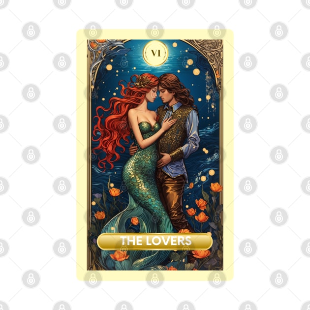 The Lovers From the Light Mermaid Tarot Deck. by MGRCLimon