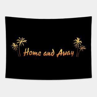 Retro Home And Away Logo Tapestry