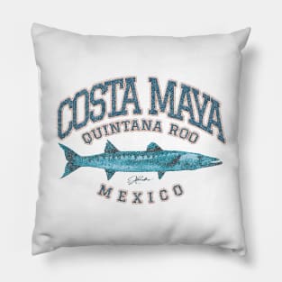 Costa Maya, Quintana Roo, Mexico, Great Barracuda Pillow