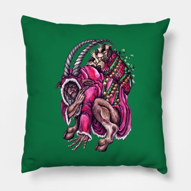 Krampus Pillow by HintermSpiegel