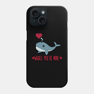 Whale You Be Mine for Valentine's Day Couples Phone Case