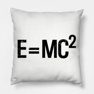 E=MC2 Black Pillow