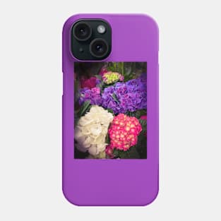 Purple Floral Pink Flowers White Plants Phone Case