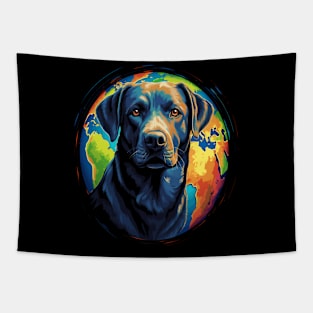 Labrador Retriever Earth Day Tapestry