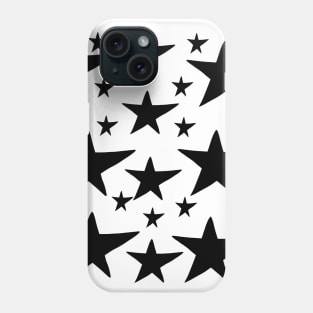 Black stars pattern Phone Case