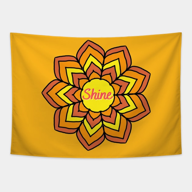 Shine Mandala Tapestry by TereShop