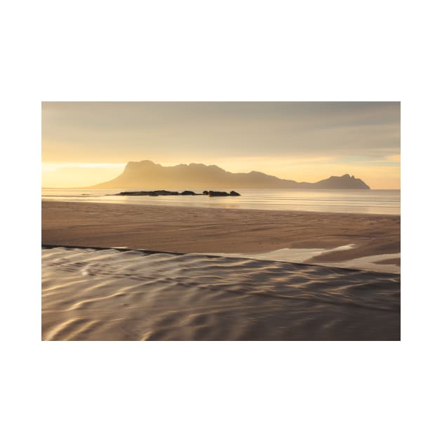 Golden light at beach in Borneo by Juhku